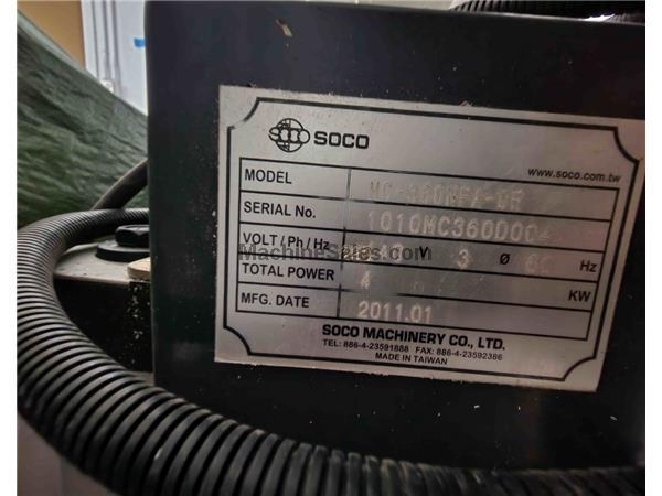 Soco #MS-360, high precision aluminum saw, 3600 RPM, 2011 - Image 2