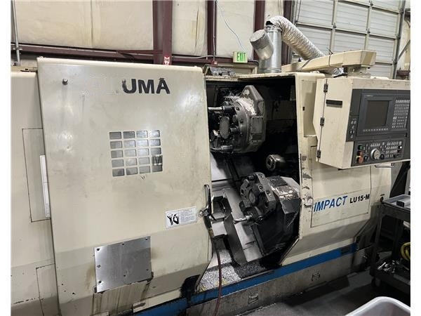 Okuma #Impact-LU15M, Live Tool CNC Lathe, 20.9" swing, 8" chuck, 20" centers, OSP 7000 Control, 4-Axis twin - Image 1