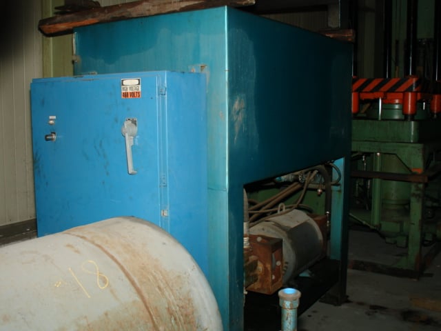 500 Ton, 50" x 40", up-acting, 72" daylight, 50" stroke, 50 HP hydraulic unit, 6" posts, 1987, #18 - Image 4
