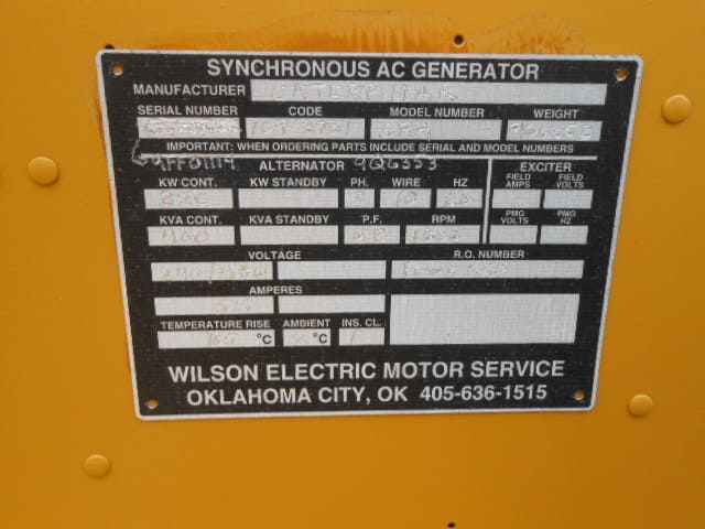 320 KW Caterpillar #D3406B DITA SR4B, complete package, 1800 RPM, 3/60/480 Volts - Image 5