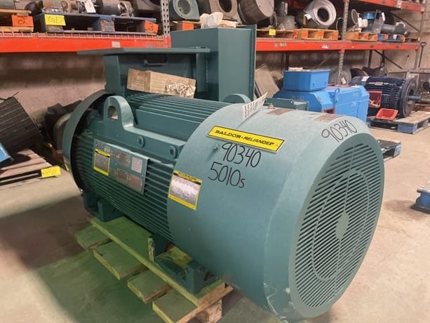 400 HP 3600 RPM Baldor Reliance, Frame 5010S, TEFC BB, 460 Volts, New Surplus - Image 2