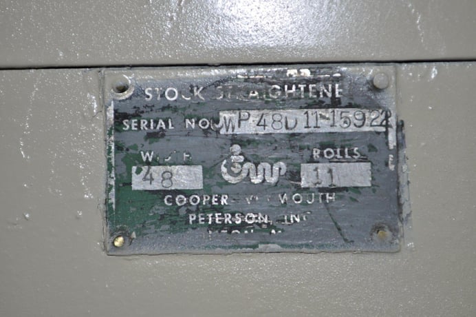 48" x .093" CWP #48D-11, straightener, 11 roll, entry & exit pinch rolls, loop Control, 58" passline, 4.2" - Image 10