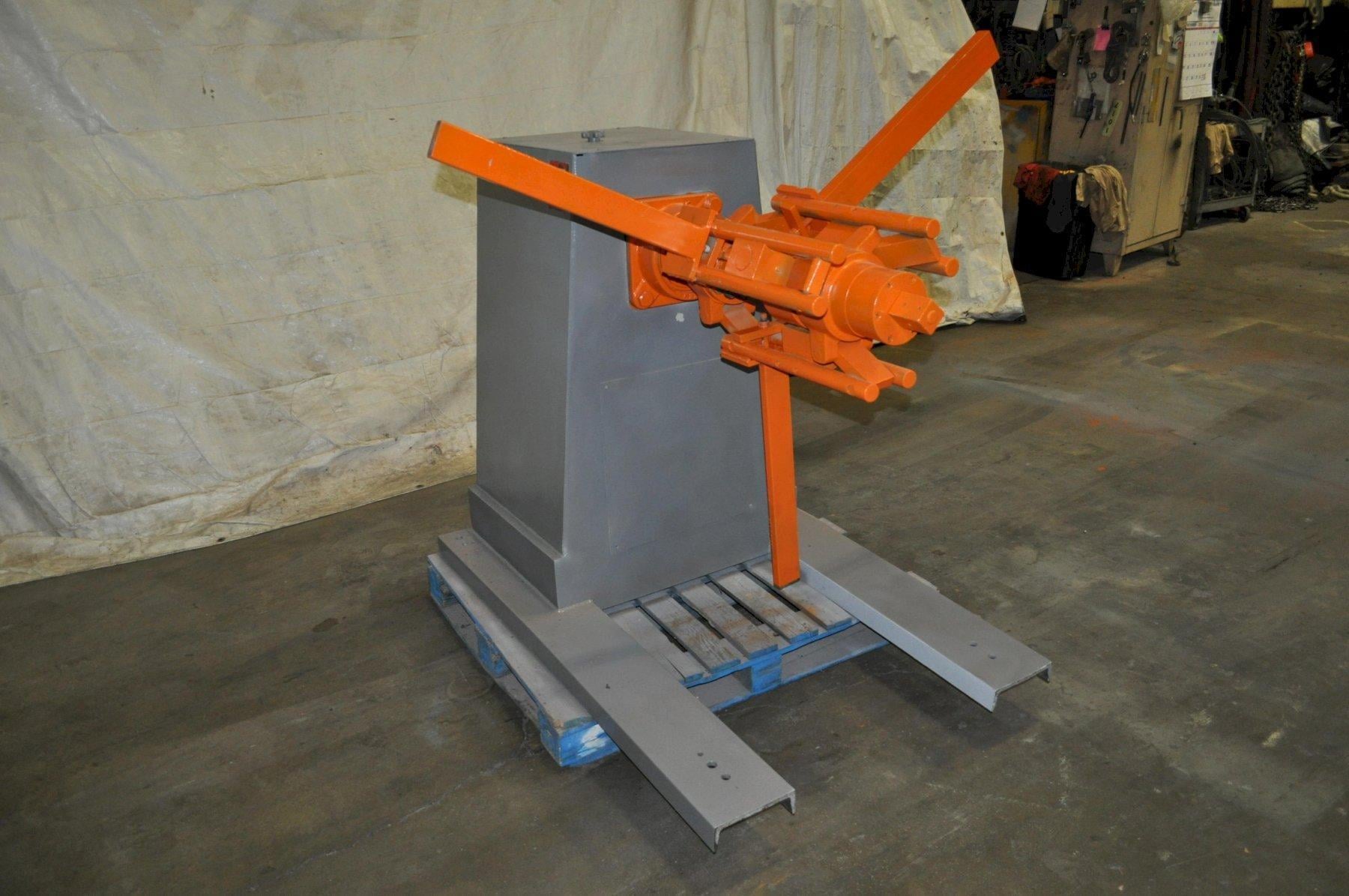 6000 lb. Jaco, non-motorized coil reel, 20" mandrel, 12" width, 72" outside dimensions, 16"-20" ID, manual - Image 3