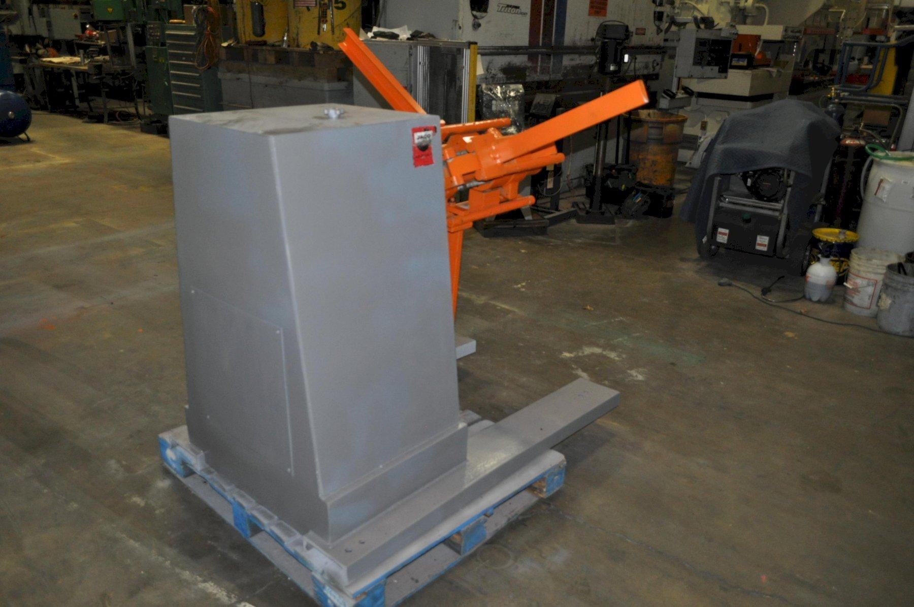 6000 lb. Jaco, non-motorized coil reel, 20" mandrel, 12" width, 72" outside dimensions, 16"-20" ID, manual - Image 4