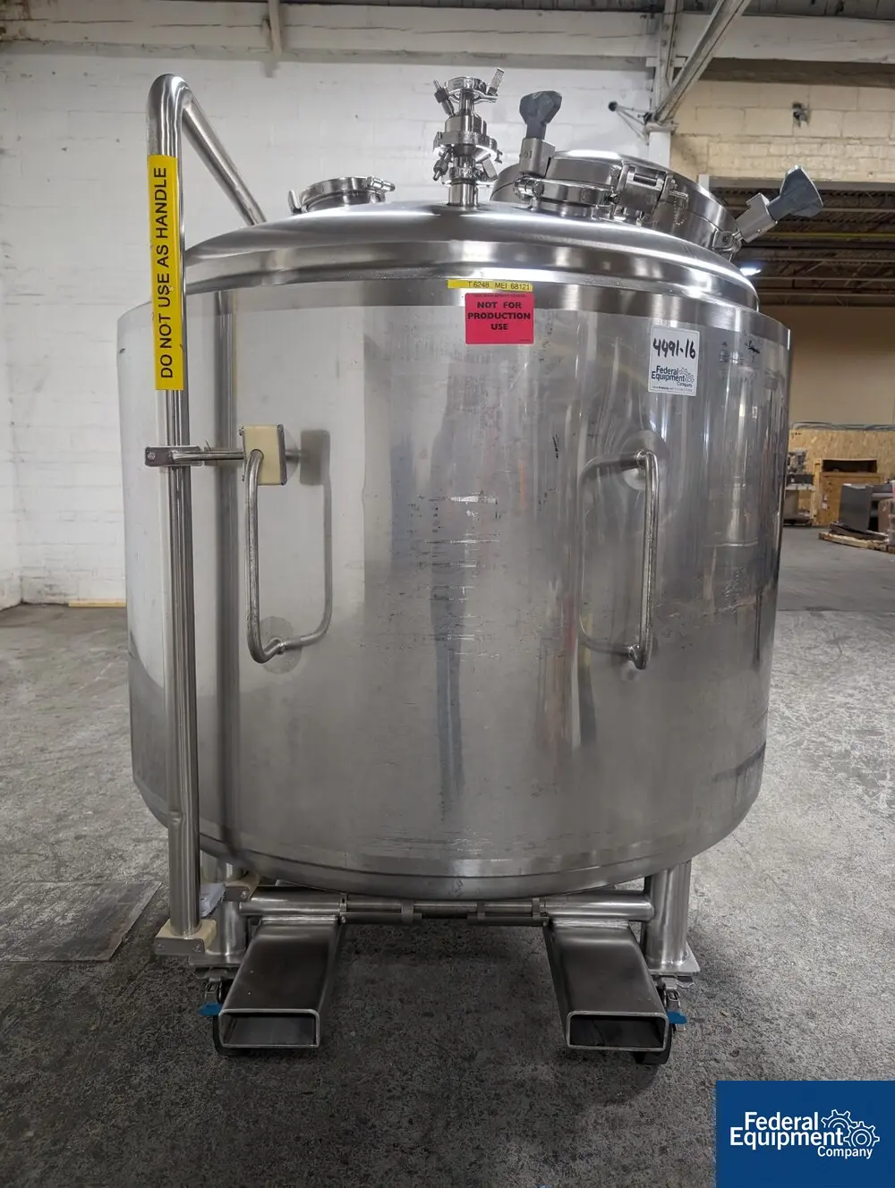 317 gallon DCI Reactor, Hastelloy C22, 45 psi and full vacuum @ 350&deg;F internal, jacketed for 150 psi and - Image 5