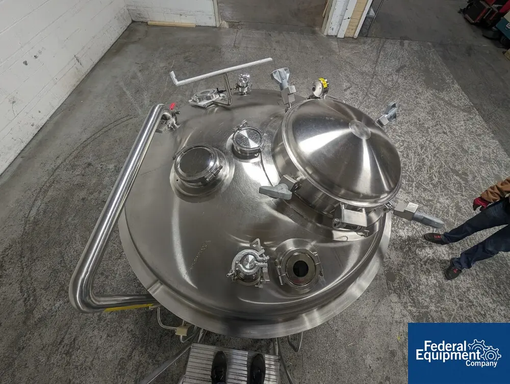 317 gallon DCI Reactor, Hastelloy C22, 45 psi and full vacuum @ 350&deg;F internal, jacketed for 150 psi and - Image 6
