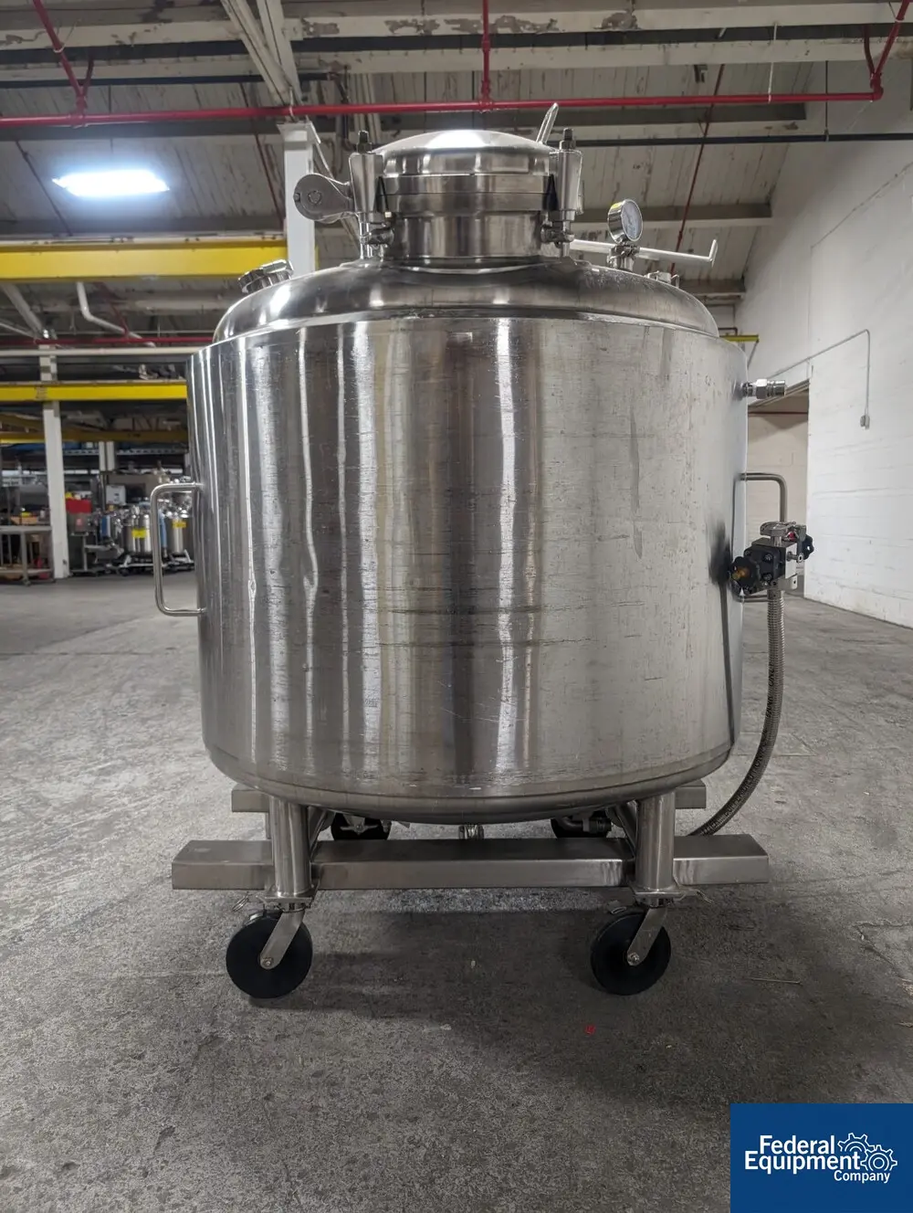 317 gallon Precision Stainless Reactor, Hastelloy C276, 52" dia x 33" straight side, 45 psi @ 350°F - Image 3