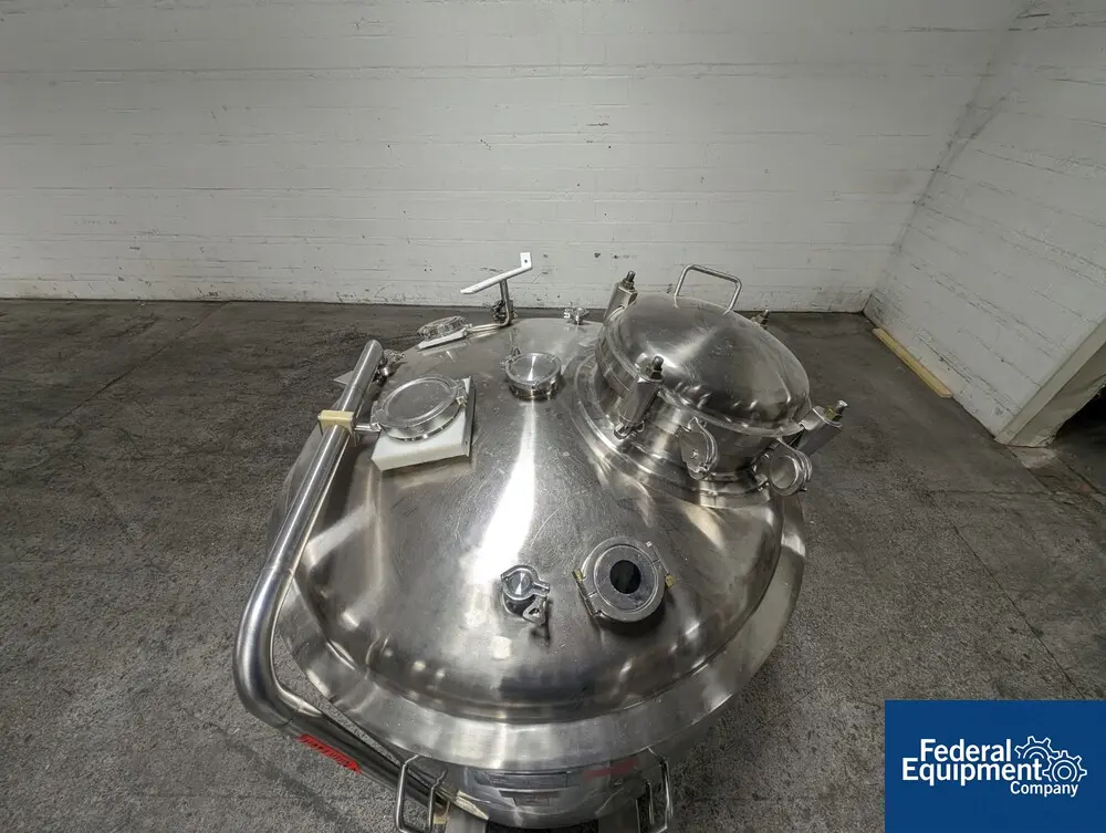 317 gallon Precision Stainless Reactor, Hastelloy C276, 52" dia x 33" straight side, 45 psi @ 350°F - Image 6