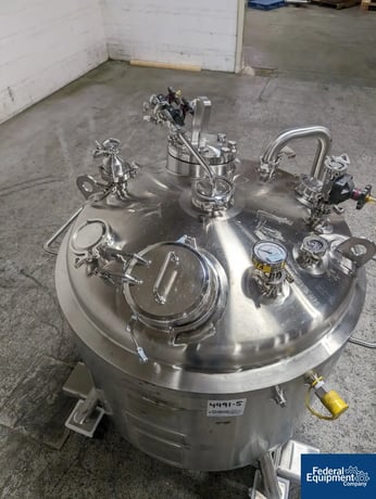 158 gallon DCI Reactor, Hastelloy C22, 38" diameter x 27" straight side, dish top & bottom, 45 psi @ 350°F - Image 7