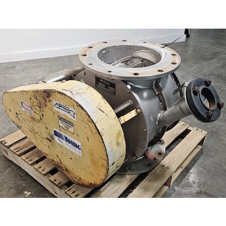 12" Young Industries #12-IN-HC, Stainless Steel rotary conveyor valve, 1 HP - Image 4