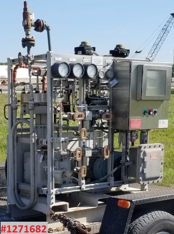 PDC #PDC-4-800 diaphragm compressor, 1-stage, 30-90 cfm Hydrogen, max 800# disch., 30 HP, #1271682 - Image 1