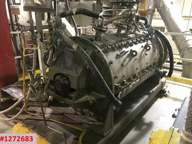 Hosokowa-Bepex #TJS-30-60 Turbulizer, Hi intensity continuous mixer, 316 Stainless Steel, jacketed, 30" dia. - Image 5