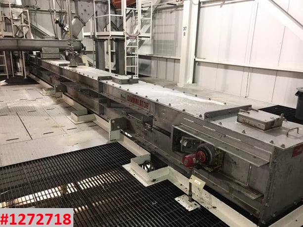 Divine Eng Divine Conveyor Divinalator #T304 Drag Link, horizontal or inclined, Stainless Steel housing 7' ' - Image 1