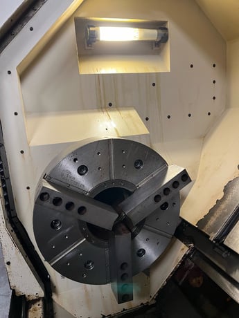 Yama Seiki #GS-460L, 29" swing x 79" CC, 8" spindle bore, 24" chuck, Fanuc Oi, 50 HP, 12 station turret - Image 3
