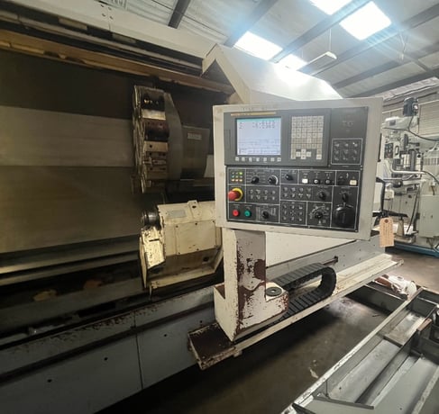 Yama Seiki #GS-460L, 29" swing x 79" CC, 8" spindle bore, 24" chuck, Fanuc Oi, 50 HP, 12 station turret - Image 5