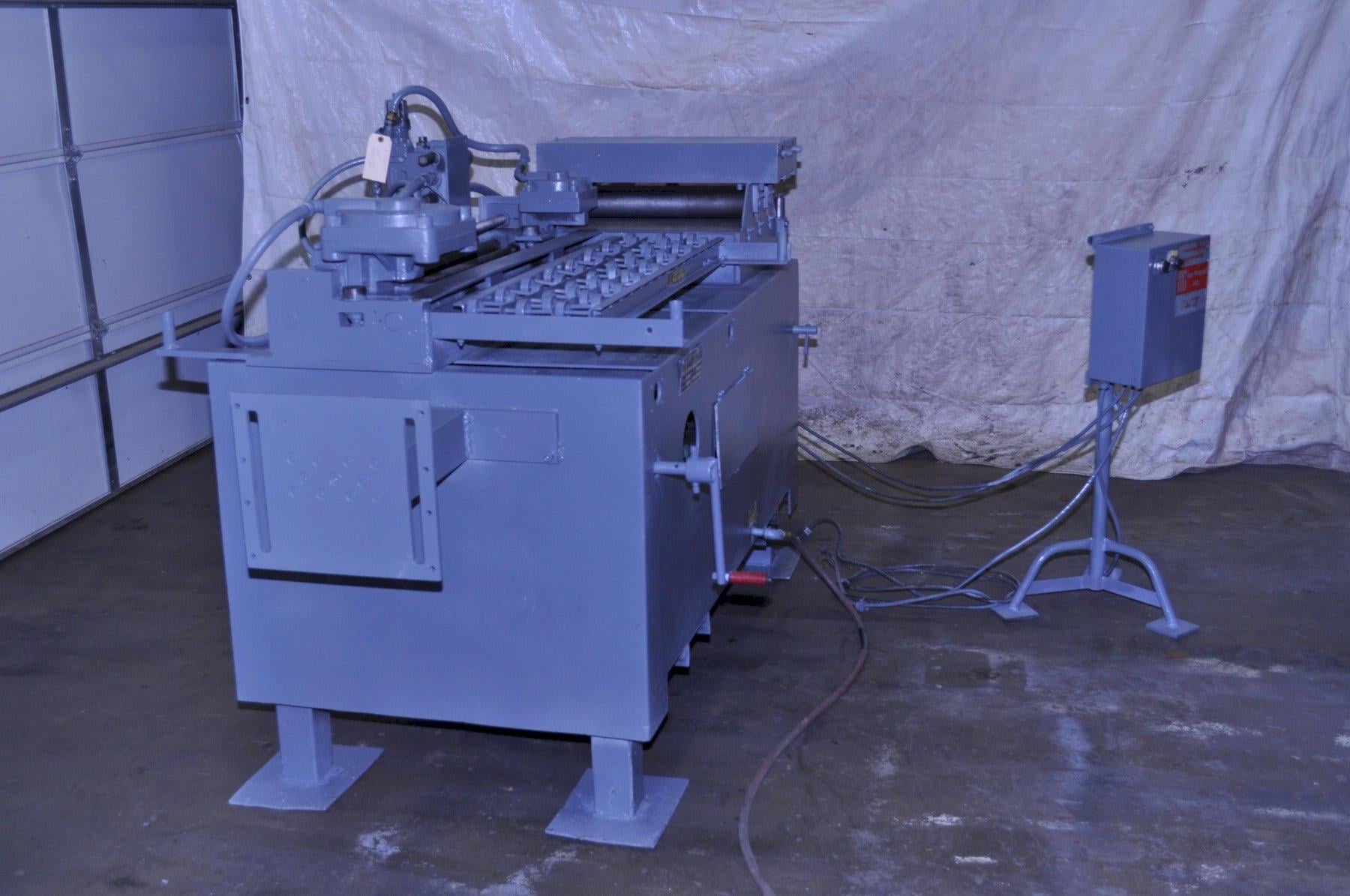18" x .25" Coe Press Equipment #CF-500, air feeder straightener, 24" stroke, 5-roll straightener, adj height - Image 2