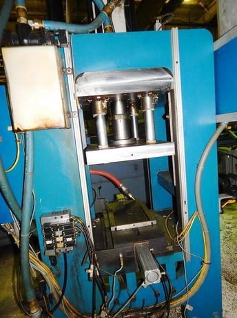 90 Ton, Farger &Joosten, multipower air/oil press, 7.9 stroke, 26" DL, 24" x17"x2" bed, 24" passline - Image 4