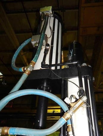 90 Ton, Farger &Joosten, multipower air/oil press, 7.9 stroke, 26" DL, 24" x17"x2" bed, 24" passline - Image 6