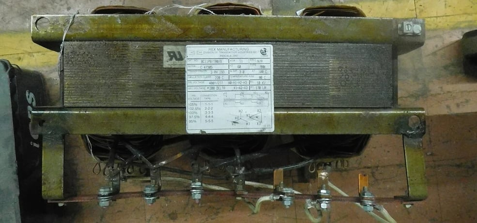 11 KVA 480/277 Primary, 208 Delta Secondary, Rex BC11PB/T800/X, type ANN isolation, 1 year warranty - Image 9
