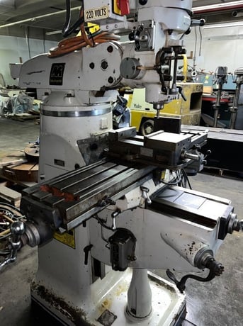 Meehanite #100-1949/Turn-Pro, vertical mill, 9" x49" servo power table, Anilam Wizard, 1998 - Image 6