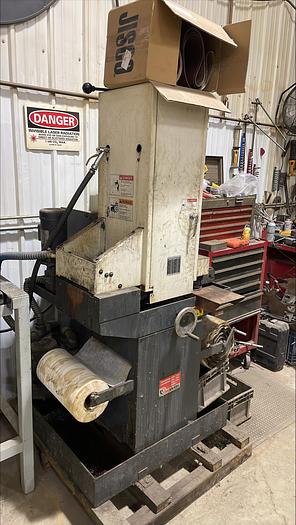 9" Timesavers #111-11-0, wet belt sander, 1-head, 3.25" drum diameter, 10-30 FPM, 2004 - Image 1