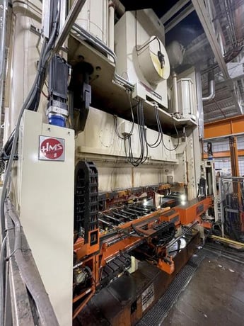 1330 Ton, Niagara #SE4-1330-186-84, straight side double crank mechanical metal stamping transfer press, 24" - Image 10