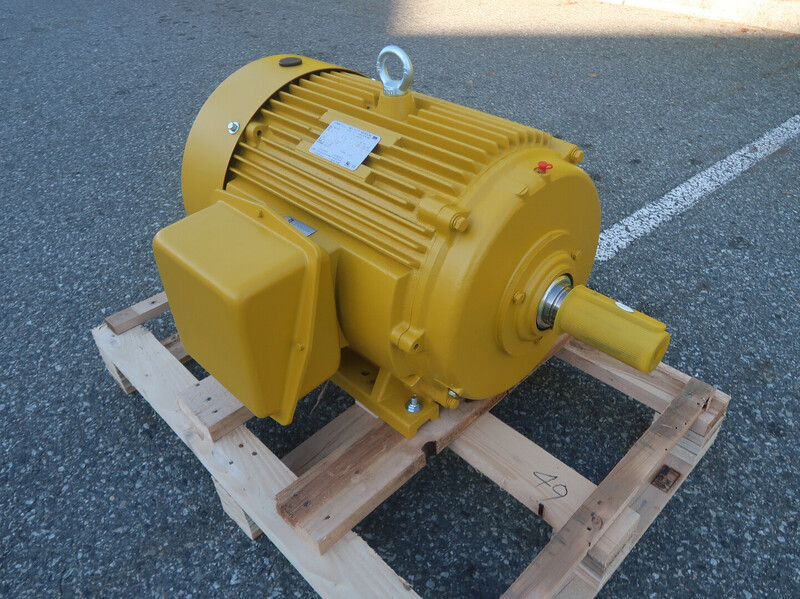 40 HP 1200 RPM OMEC OMN-364T-6, Frame 364T, continuous duty, 600 Volts, new surplus - Image 1