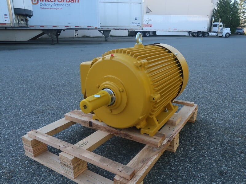 40 HP 1200 RPM OMEC OMN-364T-6, Frame 364T, continuous duty, 600 Volts, new surplus - Image 3