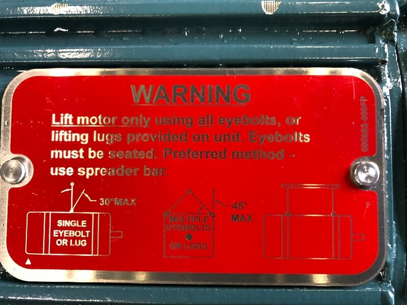 15 HP 1775 RPM Baldor IDFRPM21154C, Frame FL2162CZ, continuous duty, 460 Volts, new - Image 3