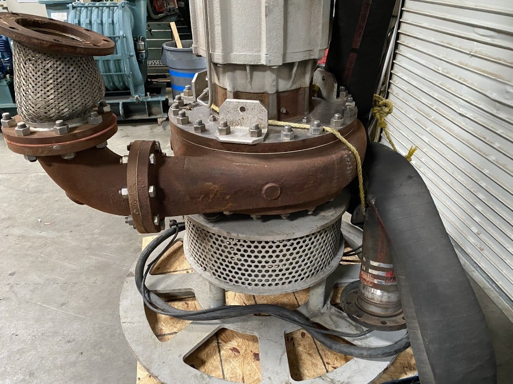 1400 GPM @ 80' TDH, Lawrence #KA01-06-EE92381, vertical cantilever submersible slurry pump - Image 5