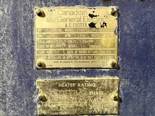 24135 HP 1800 RPM General Electric 217093, Frame 4000, TEWAC, continuous duty, 13800 Volts, 1995 - Image 3