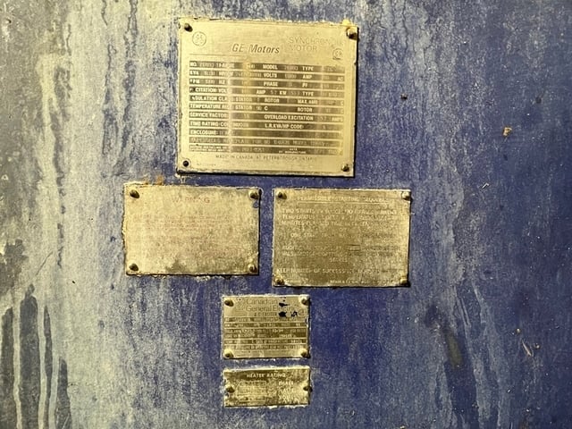 24135 HP 1800 RPM General Electric 217093, Frame 4000, TEWAC, continuous duty, 13800 Volts, 1995 - Image 4