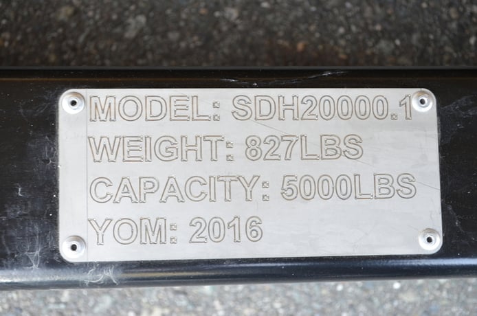OCFAB #SDH20000.1, Self-dumping Hopper, 2 cu.yd., 10 gauge steel, 58" L x 56" width base - Image 2