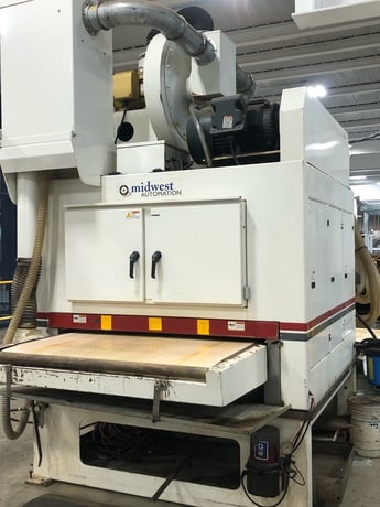 Midwest Automation / Timeasaver #Nautilus-N3-5275, 52" x 75" abrasive belt, 3 heads, PC Control, 2016 - Image 4