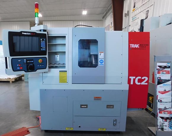 Southwestern Industries #Trak-TC2, CNC lathe, 12" swing, 1.2" bar, 8" dia., 11" lgth, 8 turret, A2-5, RLX - Image 1