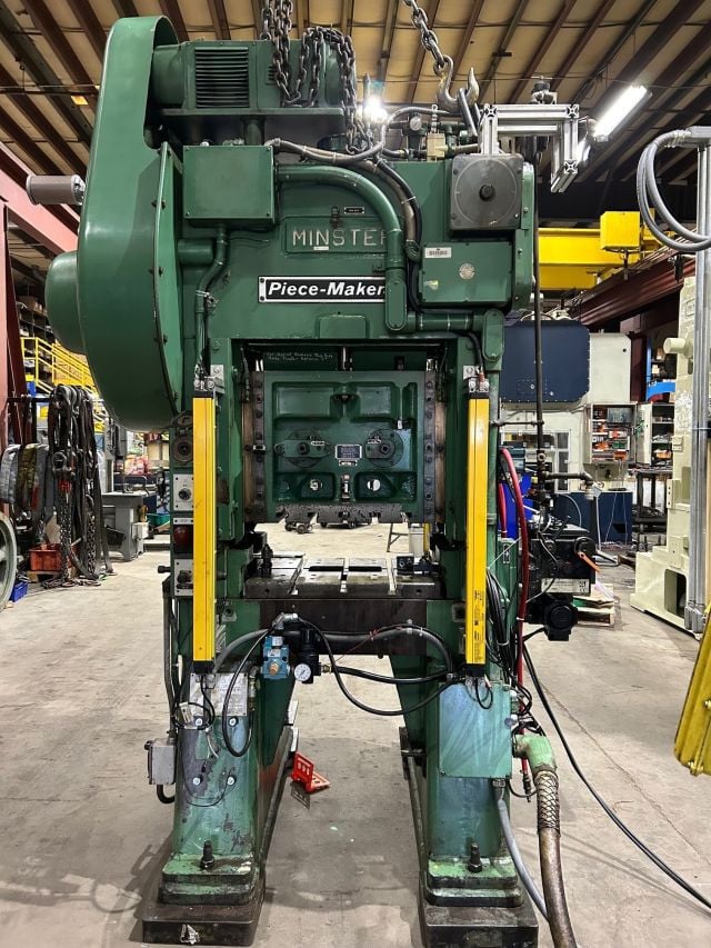 30 Ton, Minster #P2-30-24, straight side double crank press, 1" stroke, 9.5" Shut Height, s/n #24150, STK# - Image 1