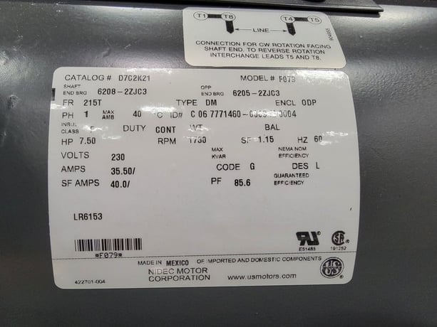 28 cfm, 175 psi, King Canada #KC-7180V3-MS, High Output 7.5 Peak HP, 80 gallon air compressor, new - Image 5