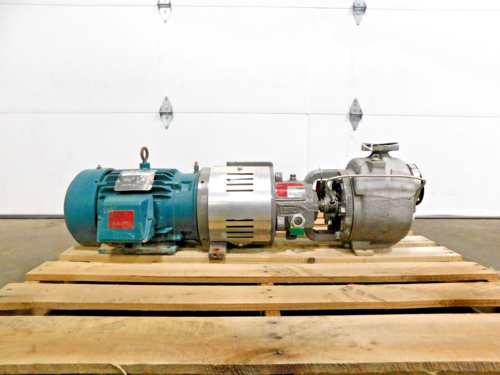 Flowserve / Durco #MK3, self primer pump, 5 HP, 3505 RPM, 316 Stainless Steel, 3 phase, new - Image 1