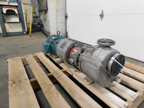 Flowserve / Durco #MK3, self primer pump, 5 HP, 3505 RPM, 316 Stainless Steel, 3 phase, new - Image 4