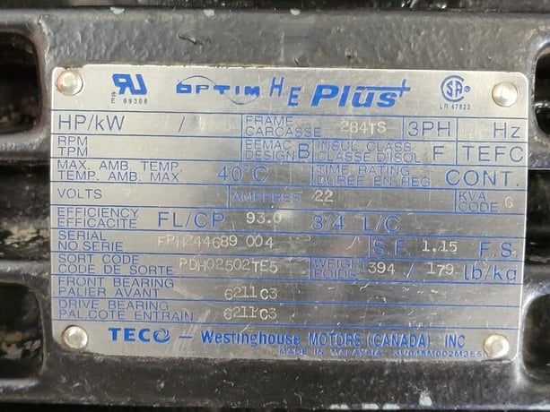 200" acfm Busch #Mink- MM-1322-AP, 16.9-28.6 hp, Dry Claw Compressor, 29 psig, 3600 RPM, 2" NPT gas outlet - Image 2