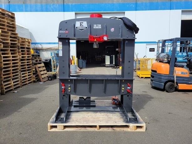 110 Ton, Edwards, shop press, 12.25" stroke, 4" cylinder, 37-7/16" x 48" bed, 2022 - Image 1
