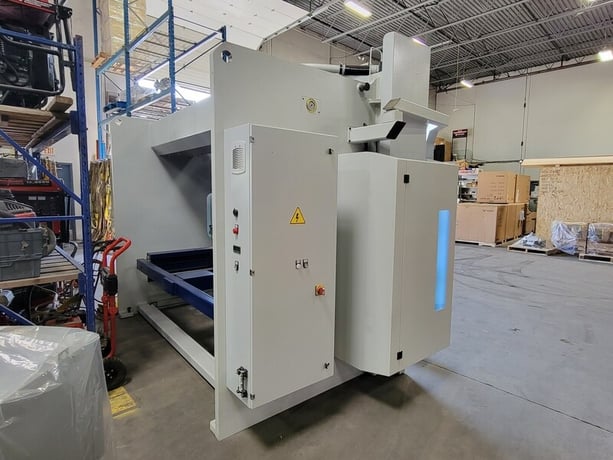 135 Ton, MVD iBend #A135-3100, CNC hydraulic press brake, 10' overall, 102.36" between housing, 8.27" stroke - Image 7