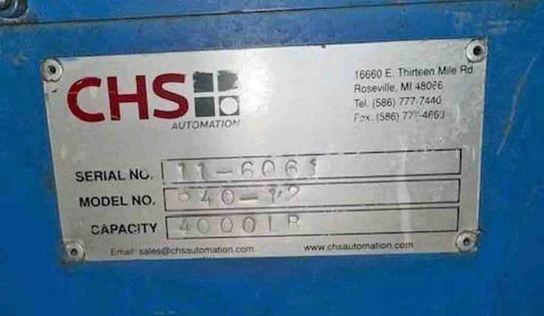 6000 lb. Minster / CHS #R40-12, uncoiler, 12" width, 60" O.D., 20"-25" ID, hydraulic expansion, 3-leaf - Image 5
