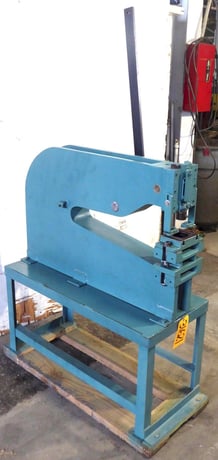 8 Ton, Whitney Jensen #34, lever press/punch, 24" throat - Image 2