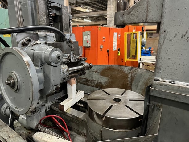Gould & Eberhardt #36HS, heavy duty spur gear hobber, single thread index, tailstock - Image 2