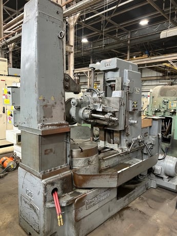 Gould & Eberhardt #36HS, heavy duty spur gear hobber, single thread index, tailstock - Image 9