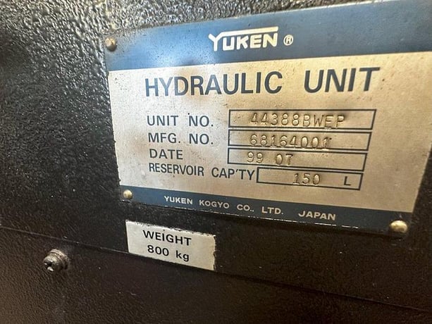 Yuken #44388BWEP, hydraulic power unit, 1999 - Image 4