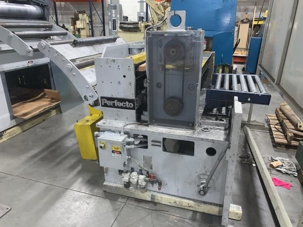 36" x .156" Perfecto #EF-600, servo roll feed, 6" roll diameter - Image 2