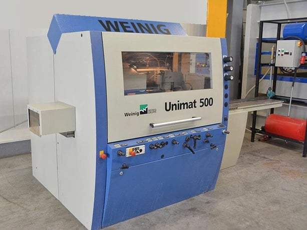 Weinig #Unimat-500, feed through moulder, 5-heads, 9-1/16" x 4-3/4" capacity, 1-9/16" spindle diameter, 2006 - Image 1