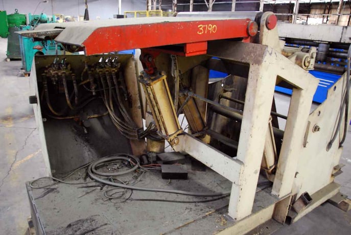 24" American Steel Line, coil peeler, 10000 lb., exit guide rolls, 1989 - Image 2